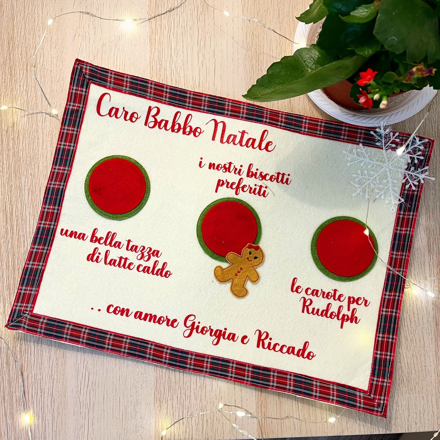 Tovaglietta "Aspettando Babbo Natale"